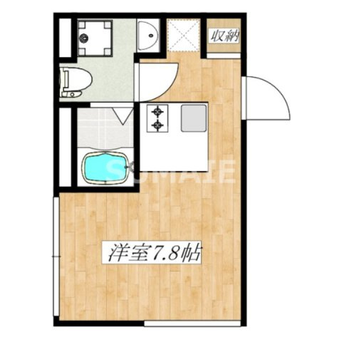 trias334の間取り|角部屋です