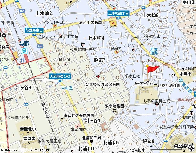 北浦和レジデンスの地図