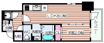 【間取り】 | エスリードレジデンス本町パークフロント