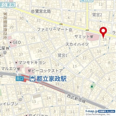 【地図】 | セルベコート鷺宮