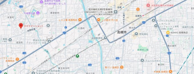 タカラマンションⅠの地図
