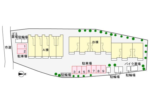グランデ　ニケ　Ⅱの区画図