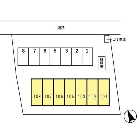ＵＦキューブ井波の区画図
