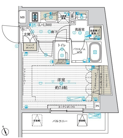 ブライズ南砂の間取り