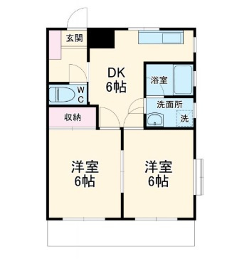 矢島ハイツの間取り