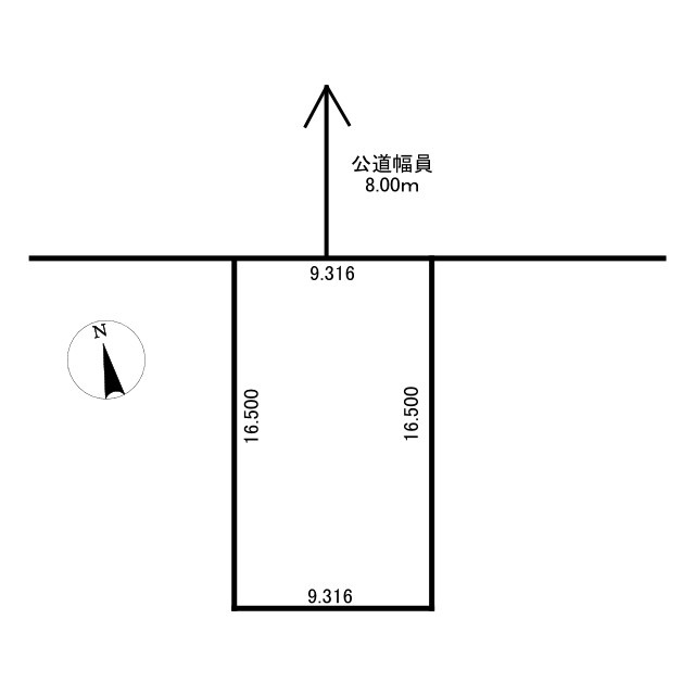 文苑3丁目　売地の土地図