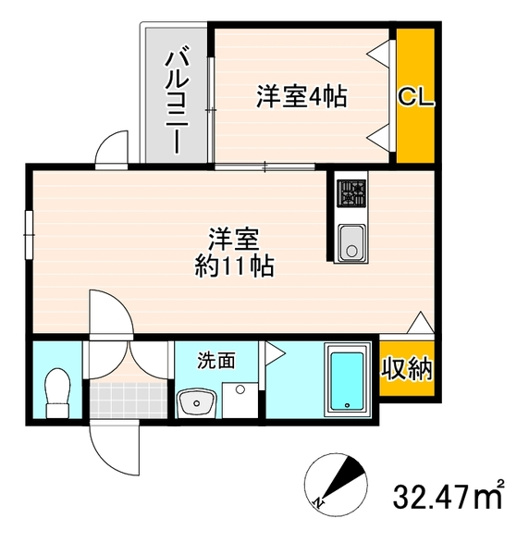【間取り】 | サニーガーデン住吉
