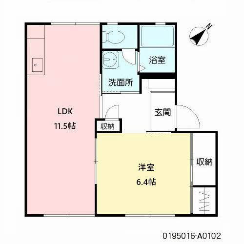 ボヌール　一番館の間取り