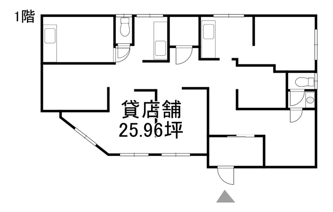 【間取り】 | 下諏訪町貸店舗