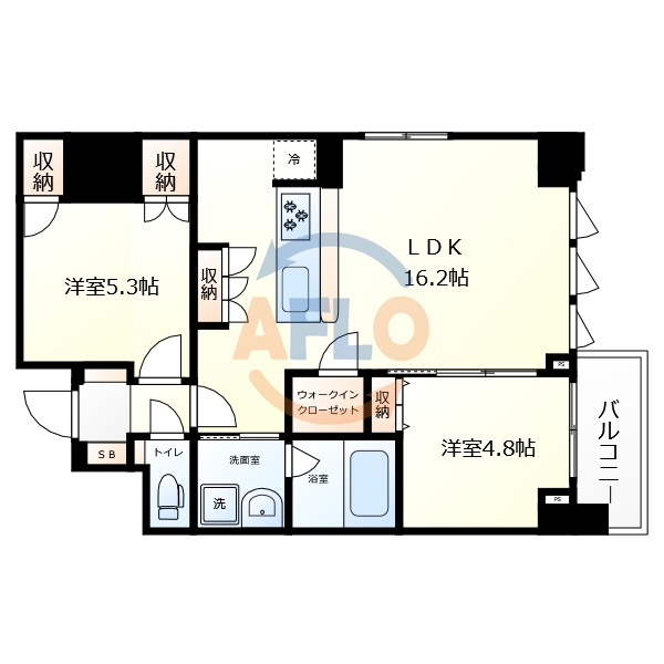 スプランディッド上本町WEST　生魂小学校区の間取り|スプランディッド上本町WEST　間取り