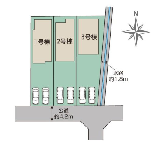 【区画図】 | ◇◆平塚市山下3丁目 新築戸建 全3棟【1号棟】◆◇