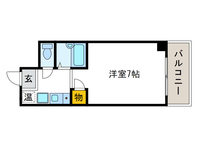 LakiaMaison弁天町の間取り