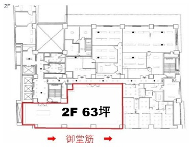 OSAKAMETORO心斎橋ビル（旧：郵政福祉心斎橋ビル）の区画図