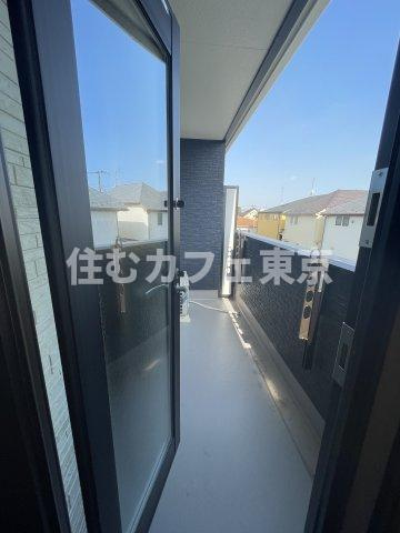 立川市栄町２丁目のアパートのバルコニー