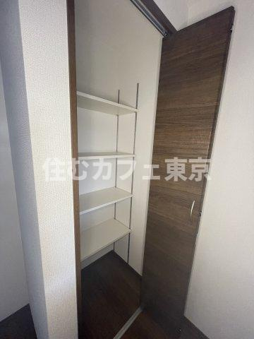 立川市栄町２丁目のアパートの収納|キッチンの収納です