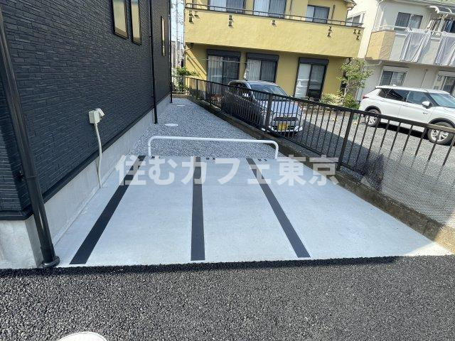 立川市栄町２丁目のアパートの駐車場|バイク置き場です