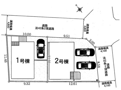 【区画図】 | 秦野市弥生町　全２棟　新築住宅