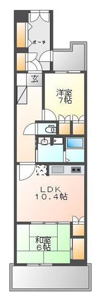 メゾン・ド・イーグレの間取り