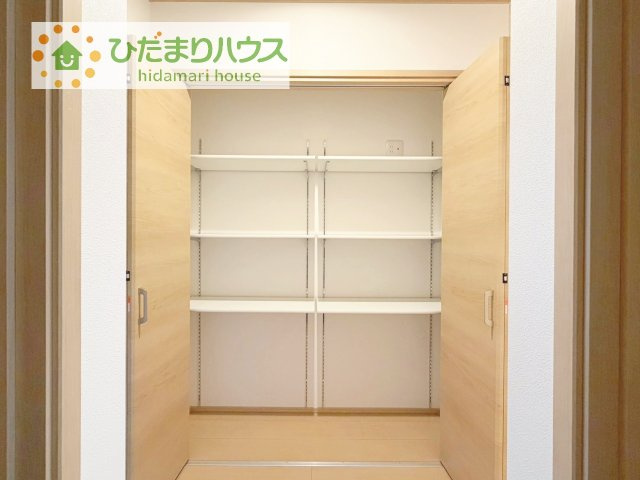 【収納】 | 坂東市岩井　新築戸建 | 家族みんなで共同で使える便利な廊下収納！