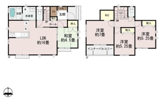 西原町与那城（全2棟）ラストB号棟の間取り|B号棟　