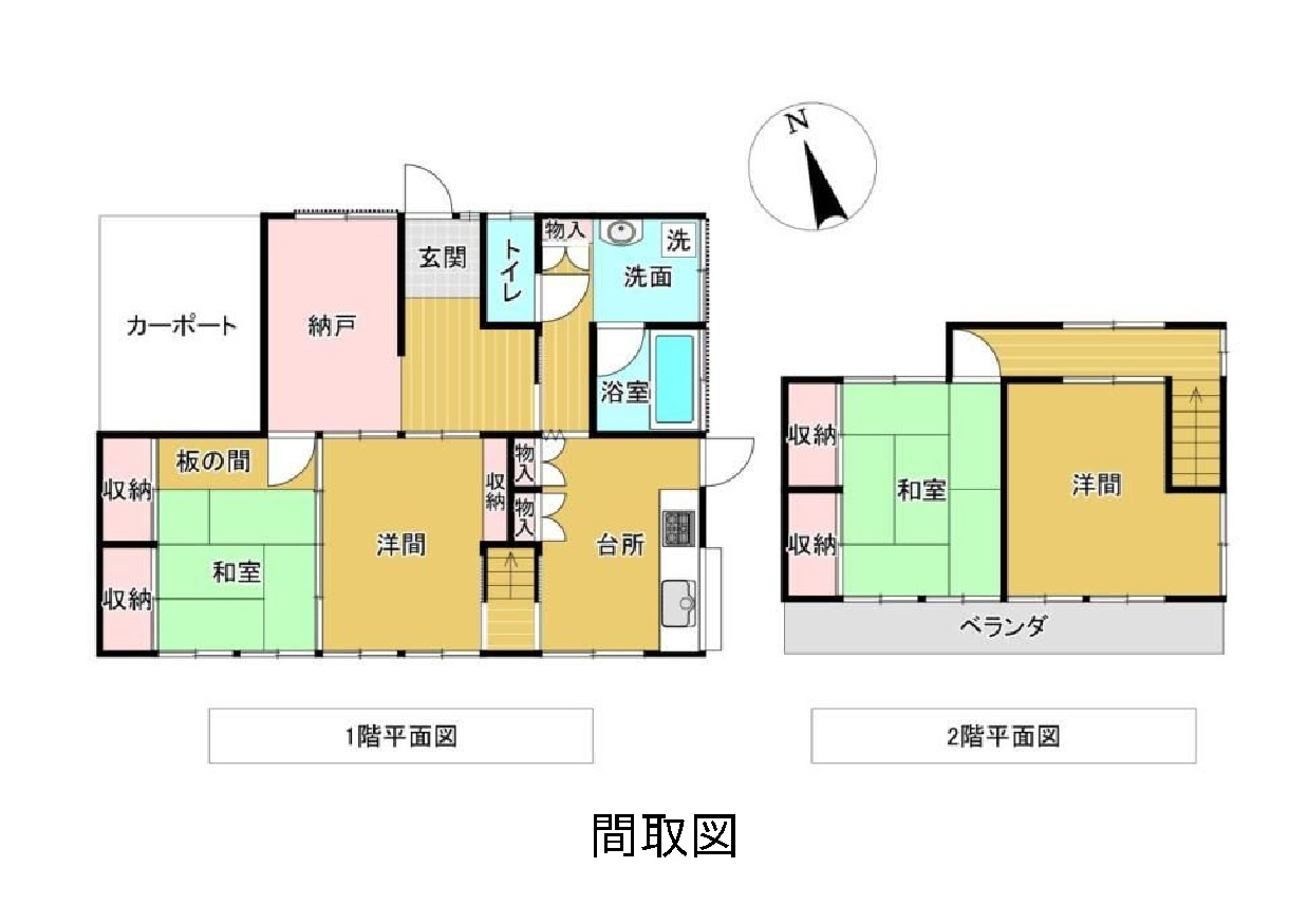 売戸建　小山市若木町の間取り