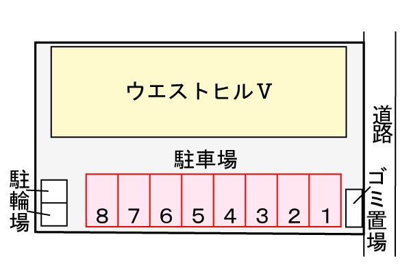 ウエストヒルⅤの区画図