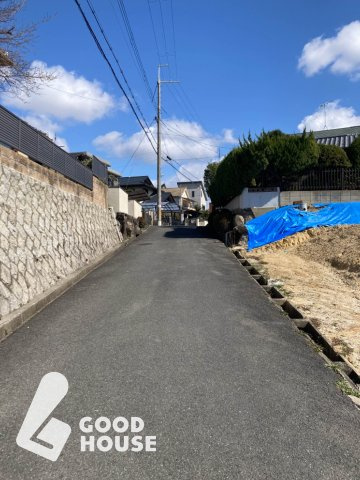 【建築条件無し】印田町32 村野駅8分の駅近物件の周辺|現地撮影(2026年3月撮影)
A号地 北西側道路