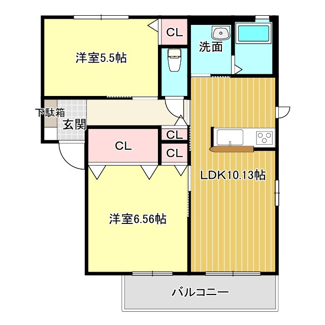 ファミリアコーポレーションⅢの間取り