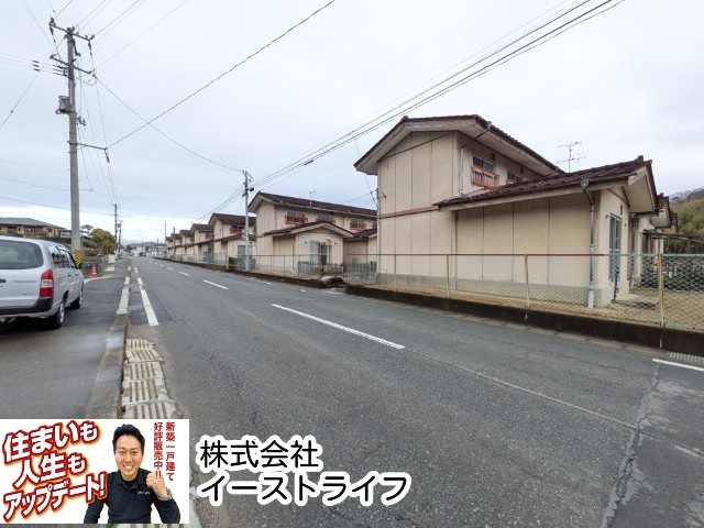 【売地】【値下げ】　いわき市常磐下湯長谷町　限定1区画　※建築条件なしの前面道路含む現地写真|東側8ｍ公道