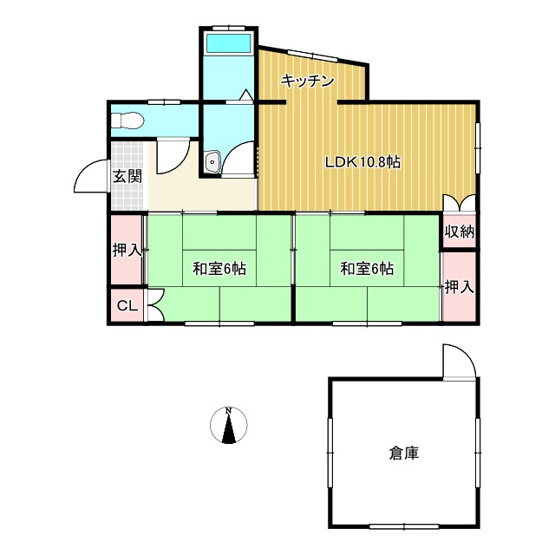 【間取り】 | 備前市日生町寒河平家