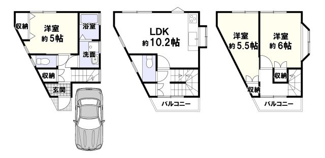 庄1丁目の間取り