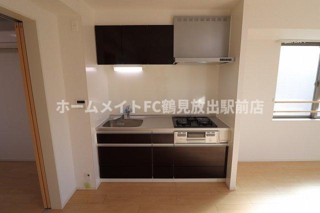 大阪市鶴見区安田２丁目のアパートのキッチン