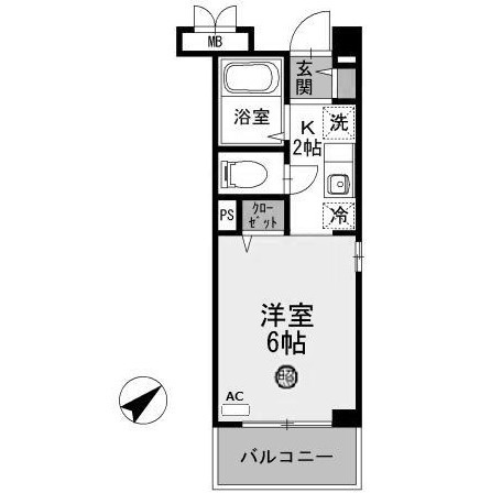 クレール加茂の間取り