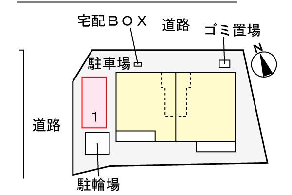 カーサ　フランⅡの駐車場