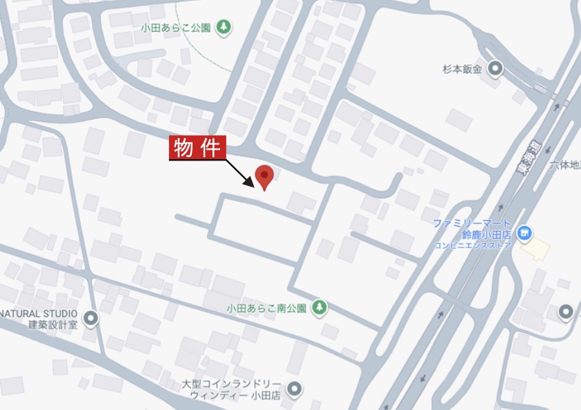 鈴鹿市小田町《1号棟》の地図|詳細Map