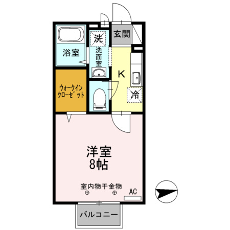 ソレイユ東野の間取り