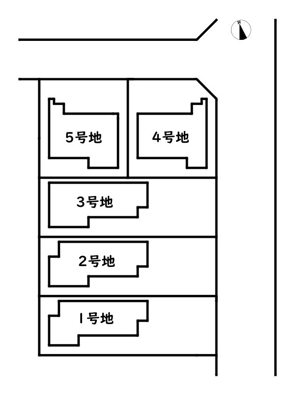姫路市飾磨区中島1丁目/新築戸建の区画図