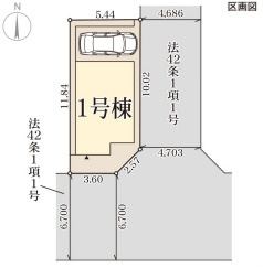 リーブルガーデン柏原市国分西2期の区画図