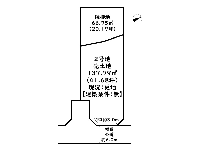 姫路市西庄/売土地の土地図