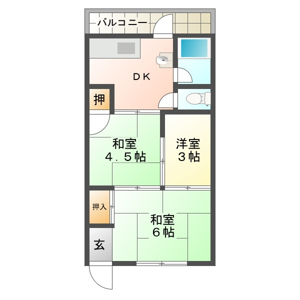 サンヒルズ須磨の間取り