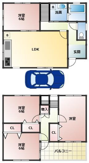 【間取り】 | 松原市天美我堂　中古戸建