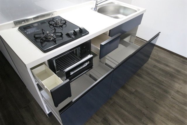 アーバイル東京ＮＥＳＴのキッチン|コンパクトなキッチンで掃除もラクラク