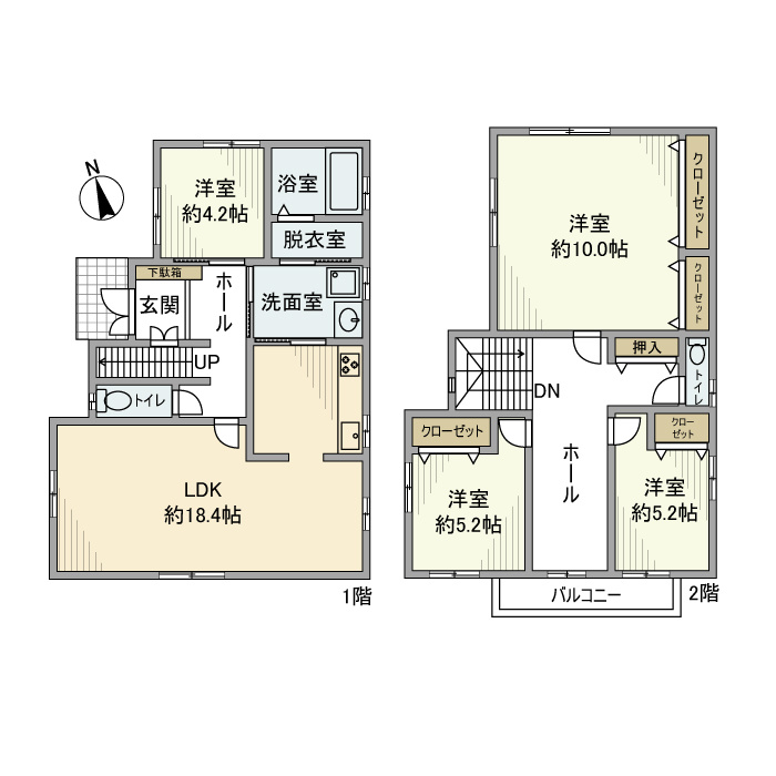 丸根町２丁目戸建の間取り