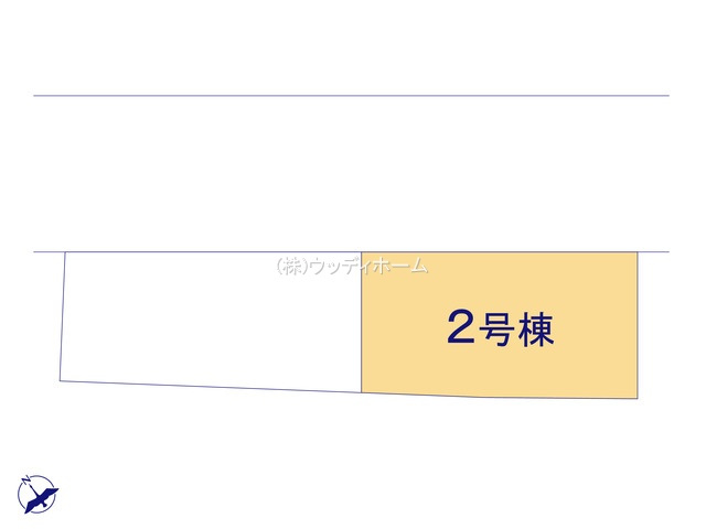 春日部市一ノ割第8　新築一戸建て　2号棟の区画図