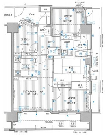ミレニオつくば万博記念公園の間取り