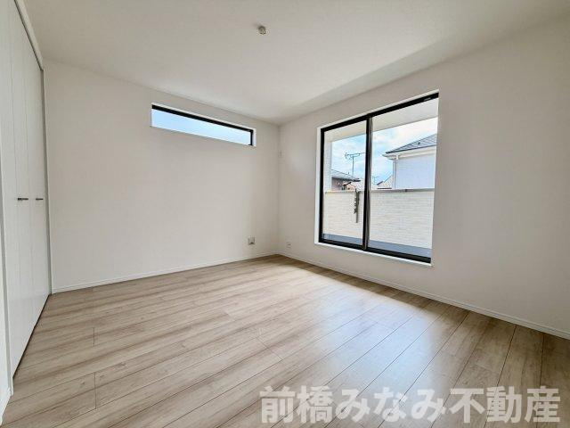 【新築】前橋市広瀬町３丁目　B号棟(全３棟)　ハートフルタウン　新築建売分譲の洋室|ゆったりした洋室です