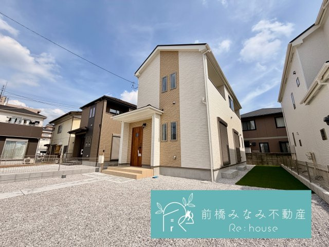 【新築】前橋市広瀬町３丁目　B号棟(全３棟)　ハートフルタウン　新築建売分譲の外観|おしゃれな外観です