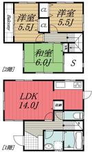 【間取り】 | 桜木6丁目戸建/20-11