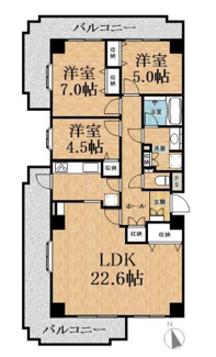 【間取り】 | カームスクエア天台スカイマンション