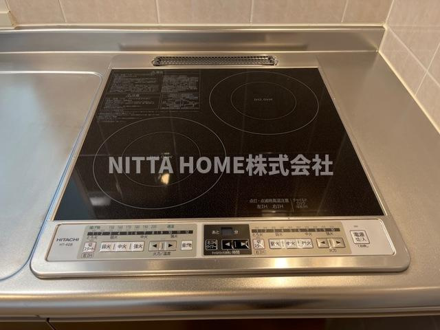 福知山市字土師のアパートのキッチン|【イメージ画像】２口のＩＨコンロ付き◇